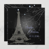 PixDezines la tour eiffel/paris Kaart (Voorkant / Achterkant)