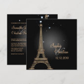 PixDezines la tour eiffel/paris Kaart (Voorkant / Achterkant)