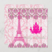 PixDezines la tour eiffel/paris Kaart (Voorkant / Achterkant)