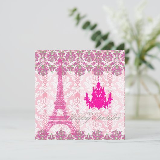 PixDezines la tour eiffel/paris Kaart (Staand voorkant)