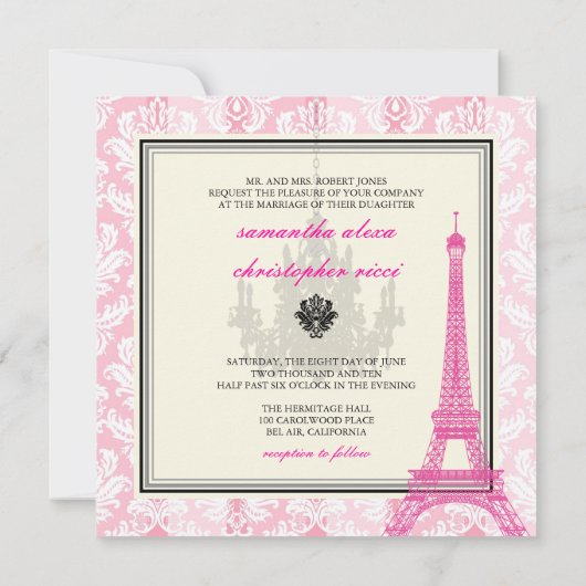 PixDezines la tour eiffel/paris Kaart (Achterkant)