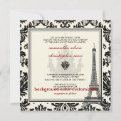 PixDezines la tour eiffel/paris Kaart (Achterkant)