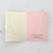 PixDezines la tour eiffel/paris Kaart (Binnen)