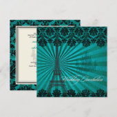 PixDezines la tour eiffel/paris Kaart (Voorkant / Achterkant)