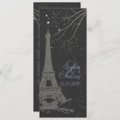 PixDezines la tour eiffel/paris Kaart (Voorkant / Achterkant)