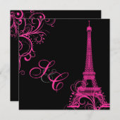 PixDezines la tour eiffel/paris Kaart (Voorkant / Achterkant)