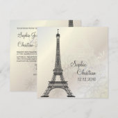 PixDezines la tour eiffel/paris Kaart (Voorkant / Achterkant)