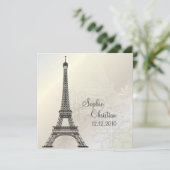 PixDezines la tour eiffel/paris Kaart (Staand voorkant)