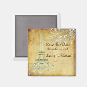 PixDezines  La Tour Eiffel, Save the Date Magneet (Voorkant / Achterkant)
