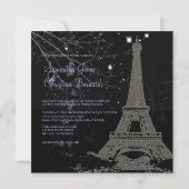 PixDezines La Tour Eiffel+Swirls Kaart (Achterkant)