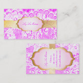 PixDezines Lace-Up/white Visitekaartje (Voorkant / Achterkant)