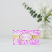 PixDezines Lace-Up/white Visitekaartje (Staand voorkant)