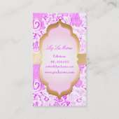 PixDezines Lace-Up/white Visitekaartje (Achterkant)