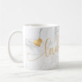 PixDezines LADYBOSS Marmer + Nepgoud/Script Koffiemok (Links)