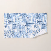 PixDezines Landschap Chinoiserie, Blauw Bad Handdoek (Handdoek)