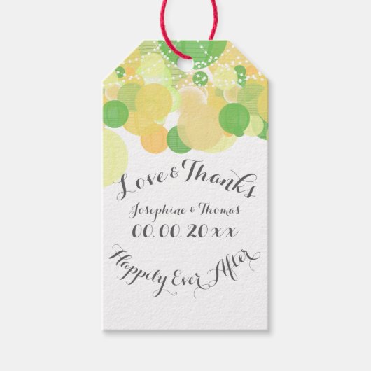 PixDezines lantaarns/lime/citroen Cadeaulabel (Voorkant)