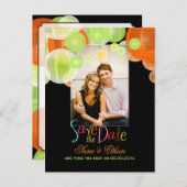 PixDezines lantaarns opslaan de datum Aankondigingskaart (Voorkant / Achterkant)