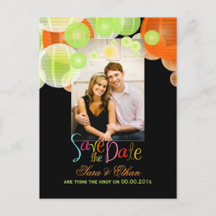 PixDezines lantaarns save the date Aankondigingskaart