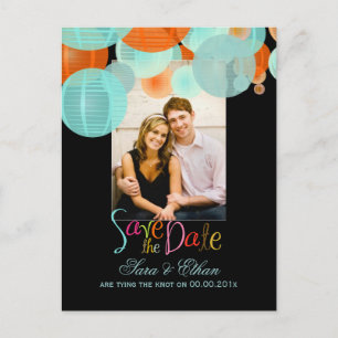 PixDezines lantaarns save the date Aankondigingskaart
