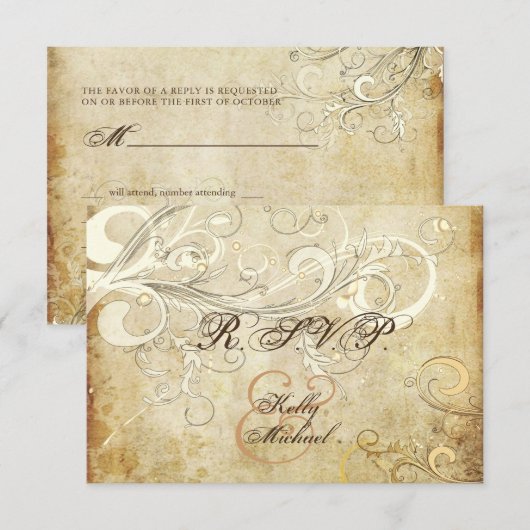 PixDezines LARGE Rsvp crèmezwenken (Voorkant / Achterkant)