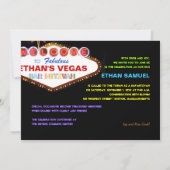 PixDezines las vegas bar Mitzvah Kaart (Achterkant)