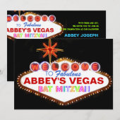 PixDezines las vegas bat mitzvah Kaart (Voorkant / Achterkant)
