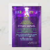 PixDezines laser/neon lampjes bar mitswa Kaart (Achterkant)