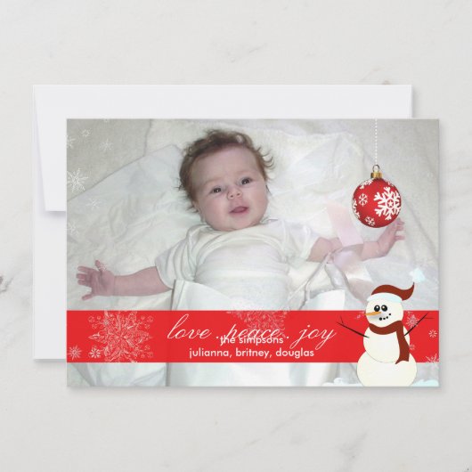 PixDezines laten het sneeuwen, Vakantiecards/DIY.. Feestdagenkaart (Voorkant)