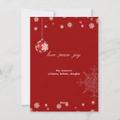 PixDezines laten het sneeuwen, Vakantiecards/DIY.. Feestdagenkaart (Achterkant)