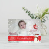 PixDezines laten het sneeuwen, Vakantiecards/DIY.. Feestdagenkaart (Staand voorkant)