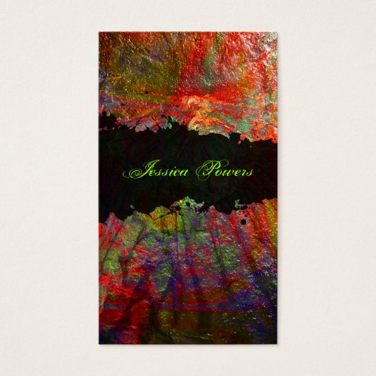 PixDezines Lava Zone, abstract/gouden textuur Visitekaartjes (Voorkant)