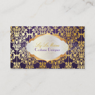 PixDezines leila damask Visitekaartje