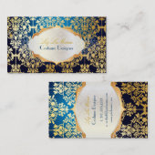 PixDezines leila damask Visitekaartje (Voorkant / Achterkant)