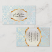 PixDezines  leila damask Visitekaartje (Voorkant / Achterkant)
