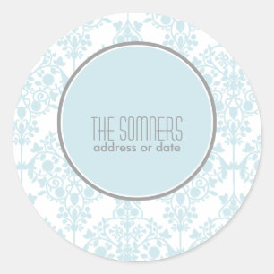 PixDezines leila damast, DIY kleuren Ronde Sticker