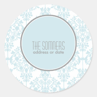 PixDezines leila damast, DIY kleuren Ronde Sticker