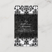 PixDezines  leila damast/doe-het-zelf achtergrond Visitekaartje (Achterkant)