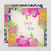 PixDezines leis/hibiscus, strand/diy background Kaart (Voorkant / Achterkant)