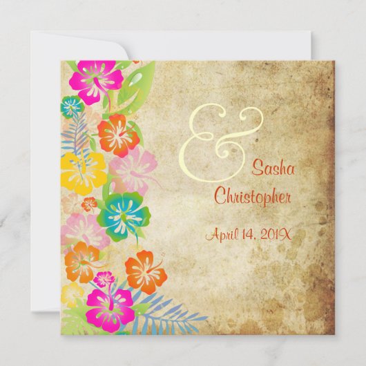 PixDezines /leis/luau/hibiscus Kaart (Voorkant)