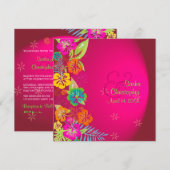 PixDezines Leis/Luau/hibiscus Kaart (Voorkant / Achterkant)