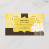 PixDezines lemon zest cupcake/pâtisserie Visitekaartje (Achterkant)