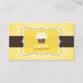 PixDezines lemon zest cupcake/pâtisserie Visitekaartje (Voorkant)