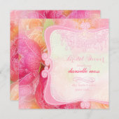 PixDezines lentebloemboeket+ kroonluchter/bridal s Kaart (Voorkant / Achterkant)