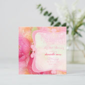 PixDezines lentebloemboeket+ kroonluchter/bridal s Kaart (Staand voorkant)