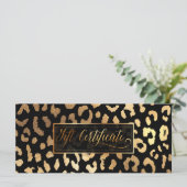 PixDezines Leopard/Faux Gold/Cadeaubon (Staand voorkant)
