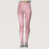 PixDezines Leopard/Faux Roos Gold/DIY achtergrond Leggings (Voorkant)