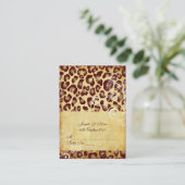 PixDezines  Leopard-plaatskaarten, chubby Plaatskaartje (Staand voorkant)