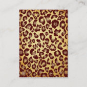 PixDezines  Leopard-plaatskaarten, chubby Plaatskaartje (Achterkant)