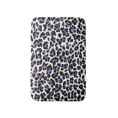 PixDezines leopard print/DIY achtergrondkleur Badmat (Voorkant Verticaal)