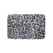 PixDezines leopard print/DIY achtergrondkleur Badmat (Voorkant)